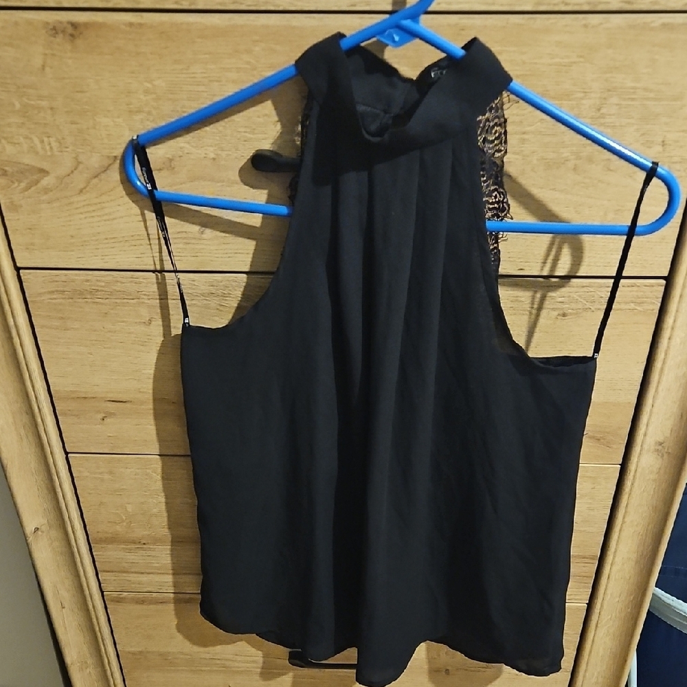 Black Halter Top